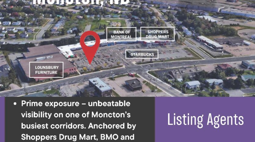 retail space for lease Mountain Road, Moncton